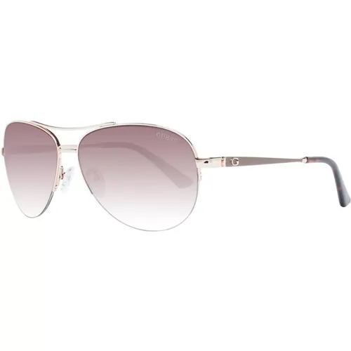 Sunglasses, unisex, , Size: ONE SIZE Gold Aviator Sunglasses - Guess - Modalova