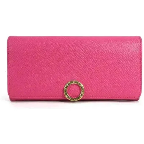 Pre-owned Leather wallets , female, Sizes: ONE SIZE - Bvlgari Vintage - Modalova