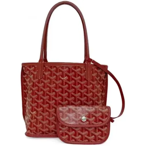 Pre-owned Tote Bags, female, , Size: ONE SIZE Pre-owned Leather shoulder-bags - Goyard Vintage - Modalova