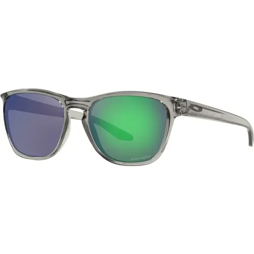 Sunglasses, male, , Size: 56 MM Grey Ink/Prizm Jade Sunglasses Manorburn - Oakley - Modalova