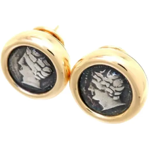 Pre-owned Jewellery, unisex, , Size: ONE SIZE Pre-owned Gold earrings - Bvlgari Vintage - Modalova