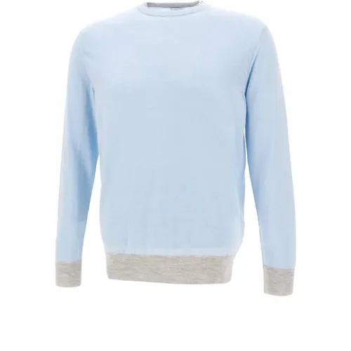 Wool Silk Crew Neck Sweater , male, Sizes: 2XL, S, XL - Eleventy - Modalova