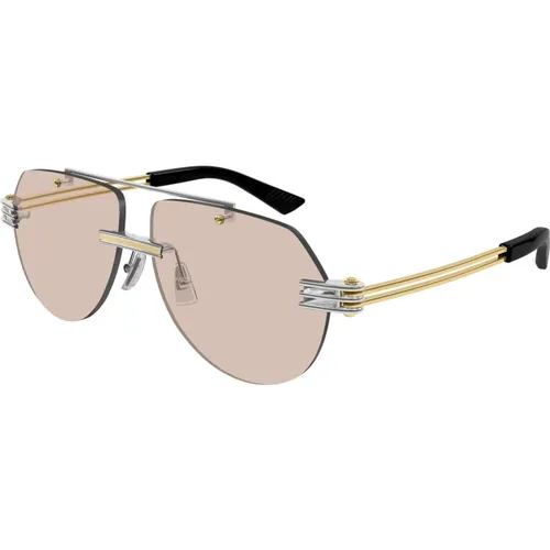 Stylische Sonnenbrille Bv1342S Farbe 002 , unisex, Größe: 59 MM - Bottega Veneta - Modalova