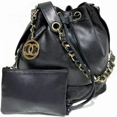 Pre-owned Bucket Bags, female, , Size: ONE SIZE Pre-owned Fabric shoulder-bags - Chanel Vintage - Modalova