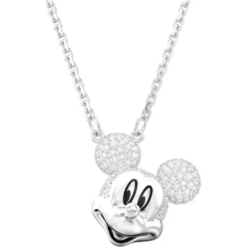 Necklaces, female, , Size: ONE SIZE Disney Mickey Mouse Pendant Necklace - Swarovski - Modalova