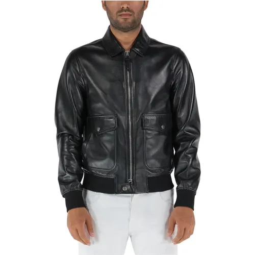 Leather Jacket , male, Sizes: L/XL - Tom Ford - Modalova