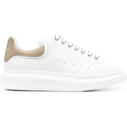 Weiße Leder Oversized Sneakers , Herren, Größe: 41 EU - alexander mcqueen - Modalova