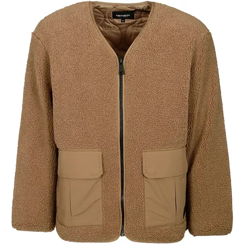 Heavy Polyester Fleece Jacket , male, Sizes: M, L - Carhartt WIP - Modalova