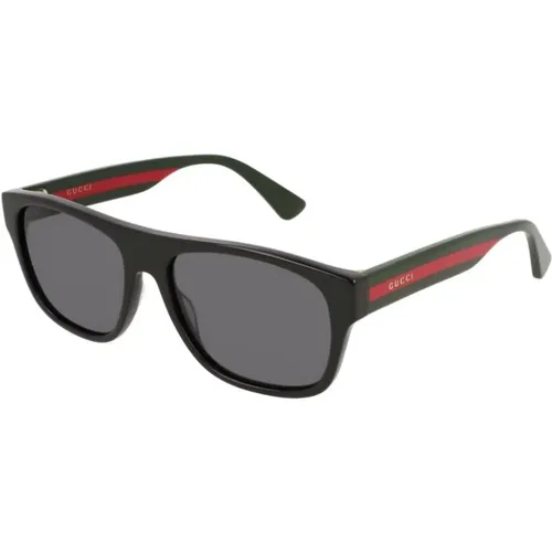 Sunglasses, male, , Size: ONE SIZE Rectangular Polarized Sunglasses - Gucci - Modalova