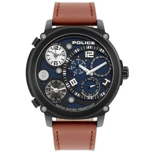 Analog Multi Function Watch , male, Sizes: ONE SIZE - Police - Modalova