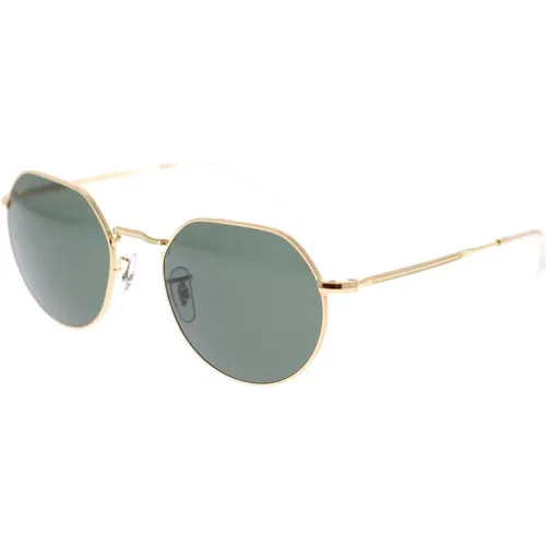 Klassische Runde Sonnenbrille Rb3565 Jack , unisex, Größe: 51 MM - Ray-Ban - Modalova