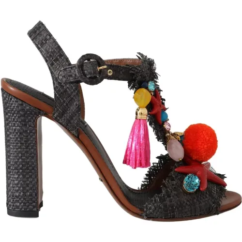 High Heel Sea Star Sandalen , Damen, Größe: 37 1/2 EU - Dolce & Gabbana - Modalova