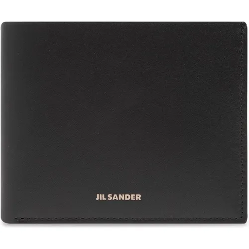 Wallets & Cardholders, male, , Size: ONE SIZE Folding wallet with logo - Jil Sander - Modalova