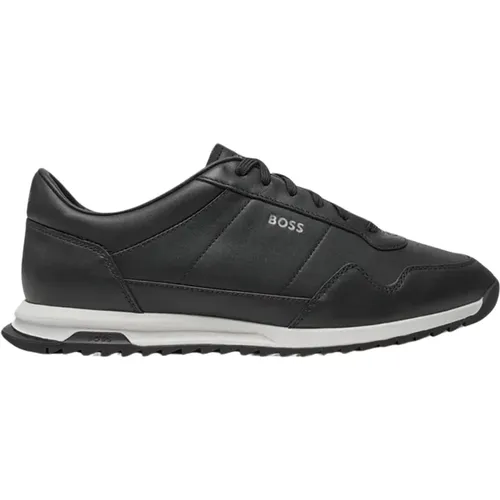 Sneakers Smooth Material Rubber Sole , male, Sizes: 7 UK, 9 UK, 8 UK, 11 UK, 10 UK, 6 UK - Hugo Boss - Modalova