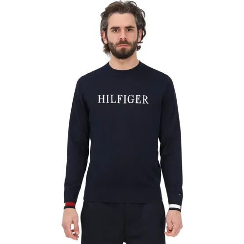 Sweatshirts, male, , Size: S Sweaters - Tommy Hilfiger - Modalova