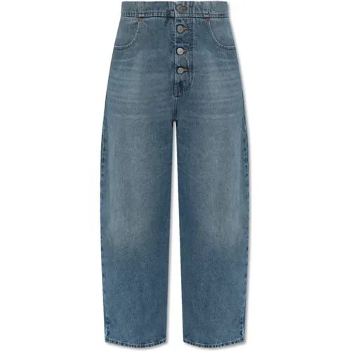 High-Waist-Jeans , Damen, Größe: W25 - MM6 Maison Margiela - Modalova