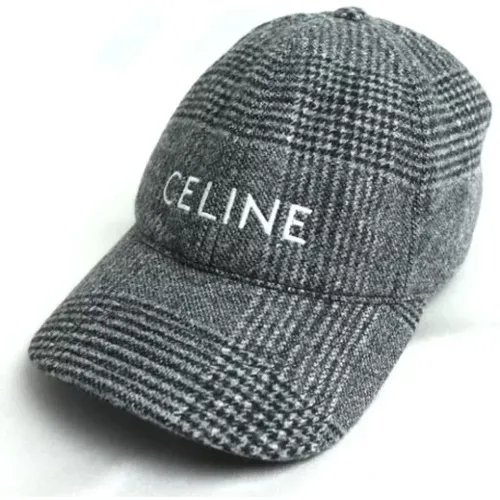 Pre-owned Accessories, female, , Size: ONE SIZE Pre-owned Wool hats - Celine Vintage - Modalova