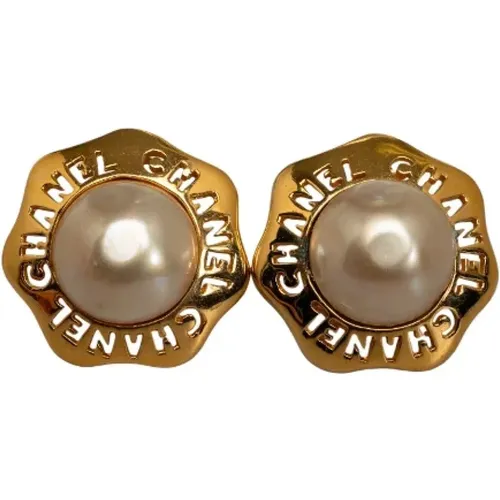 Pre-owned Jewellery, female, , Size: ONE SIZE Pre-owned Metal earrings - Chanel Vintage - Modalova