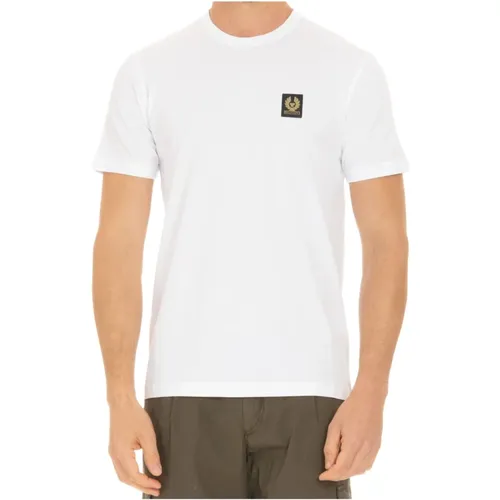 T-shirts and Polos with Straight Hem , male, Sizes: L, XL, M - Belstaff - Modalova