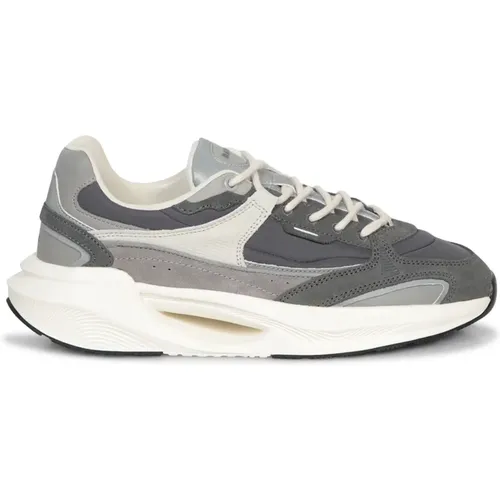 Sneakers, male, , Size: 10 US Grey Sneakers for Men - D.a.t.e. - Modalova