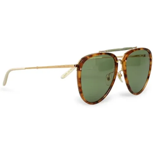 Pre-owned Accessories, female, , Size: ONE SIZE Pre-owned Glass sunglasses - Gucci Vintage - Modalova