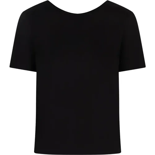 T-Shirts, female, , Size: XS Open Back Cotton T-shirt - Nina Ricci - Modalova