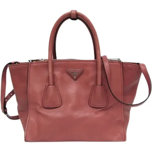 Pre-owned Tote Bags, female, , Size: ONE SIZE Pre-owned Leather totes - Prada Vintage - Modalova