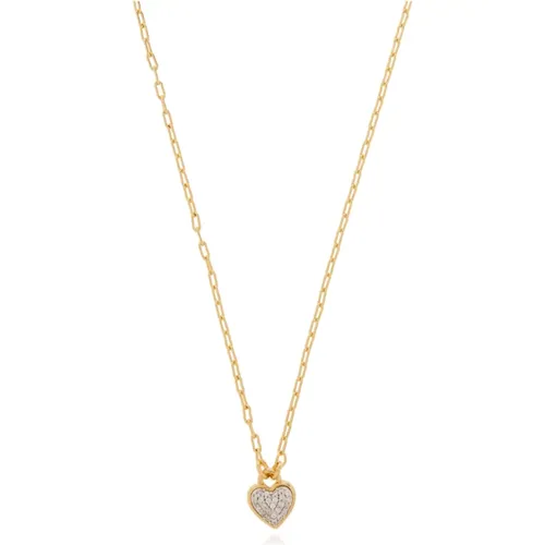 Necklaces, female, , Size: ONE SIZE Heart-shaped pendant necklace - Kate Spade - Modalova