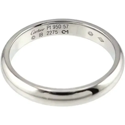 Pre-owned Jewellery, female, , Size: ONE SIZE Pre-owned Platinum rings - Cartier Vintage - Modalova