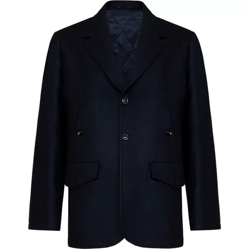 Blazers, male, , Size: 3XL Wool Cashmere Coat Lapel Collar - Boglioli - Modalova