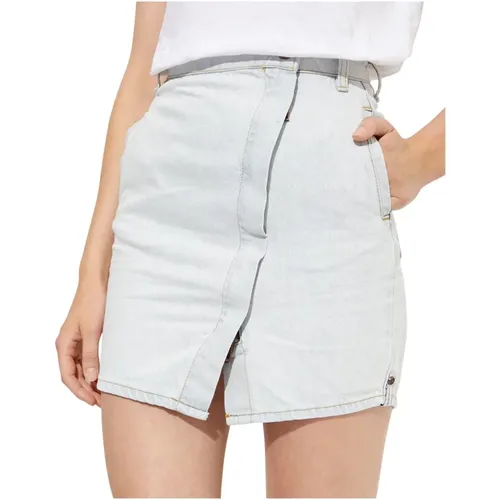 Denim Skirts, female, , Size: W24 Society Mini Denim Skirt - One Teaspoon - Modalova
