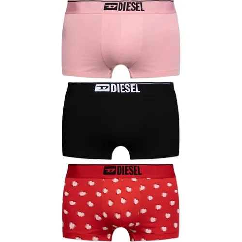 Bottoms, male, , Size: XL Three-pack of boxer shorts Damien-Gft-3Pack - Diesel - Modalova