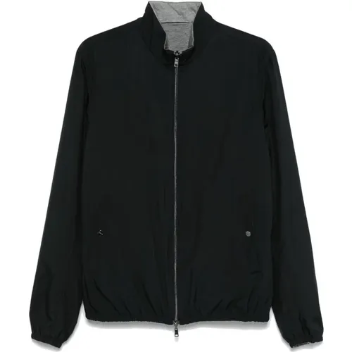 Zip-throughs, male, , Size: 2XL Reversible Jacket - Herno - Modalova