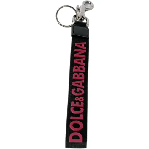 Men Key Holder , male, Sizes: ONE SIZE - Dolce & Gabbana - Modalova