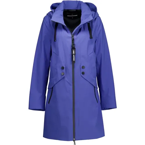 Stylish Waterproof Raincoat with Waist Detail , female, Sizes: XL, 2XL - Creenstone - Modalova