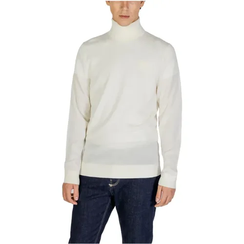Turtlenecks, male, , Size: L Wool Turtleneck Sweater Classic Fit - Calvin Klein Jeans - Modalova