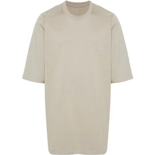 Bio-Baumwolle Perlgrau Jersey T-shirt - Rick Owens - Modalova