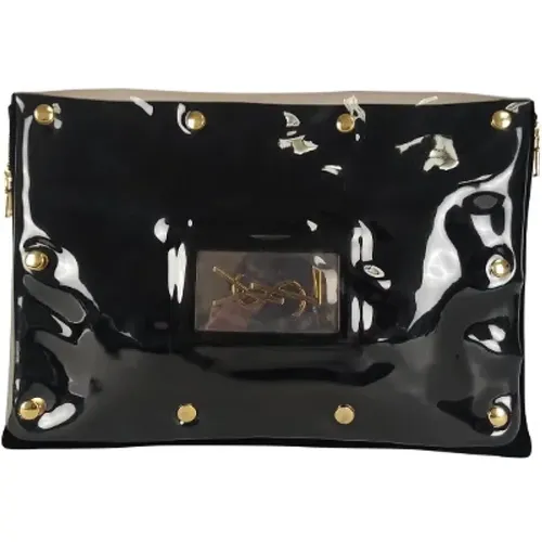 Pre-owned Clutches, female, , Size: ONE SIZE Pre-owned Leather clutches - Yves Saint Laurent Vintage - Modalova