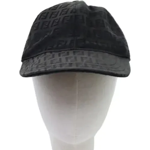 Pre-owned Accessories, female, , Size: ONE SIZE Pre-owned Canvas hats - Fendi Vintage - Modalova