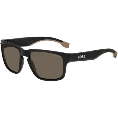 Sporty Polarized Sunglasses , unisex, Sizes: 57 MM - Boss - Modalova