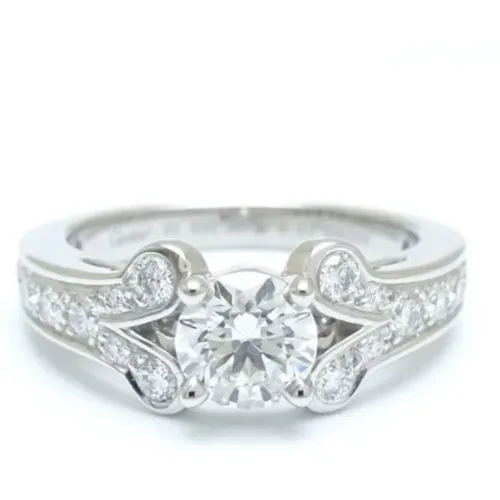 Pre-owned Jewellery, female, , Size: ONE SIZE Pre-owned White Gold rings - Cartier Vintage - Modalova