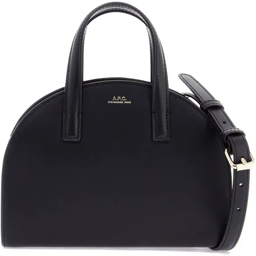 Leder Halbmond Tote Tasche A.P.C - A.P.C. - Modalova