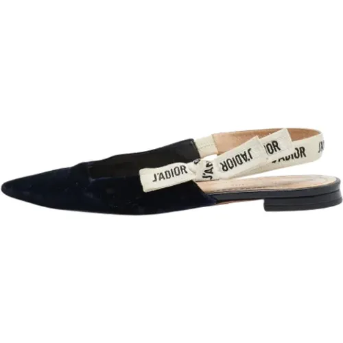 Pre-owned Velvet flats , female, Sizes: 4 1/2 UK - Dior Vintage - Modalova