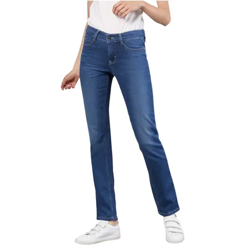 Blaue Dream Jeans Straight Leg Hose , Damen, Größe: W32 L32 - MAC - Modalova