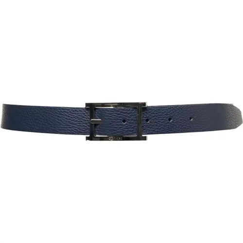 Belts, male, , Size: 100 CM Leather Belt Elegant Metallic Details - Orciani - Modalova