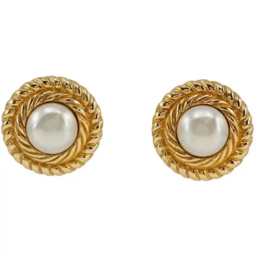 Pre-owned Jewellery, female, , Size: ONE SIZE Pre-owned Metal earrings - Chanel Vintage - Modalova