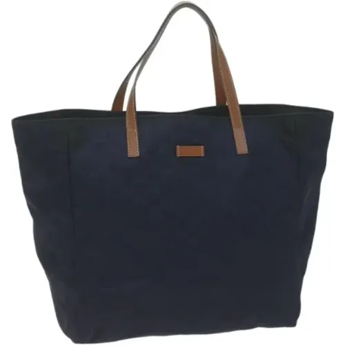 Pre-owned Tote Bags, female, , Size: ONE SIZE Pre-owned Canvas gucci-bags - Gucci Vintage - Modalova