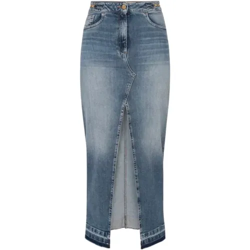 Jeans Skirt , female, Sizes: XS - Elisabetta Franchi - Modalova
