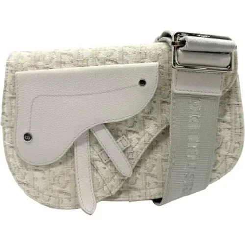 Pre-owned Belt Bags, male, , Size: ONE SIZE Pre-owned Canvas shoulder-bags - Dior Vintage - Modalova