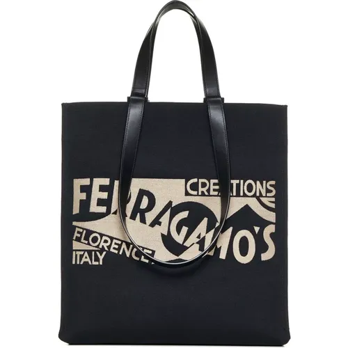 Tote Bags, male, , Size: ONE SIZE Stylish Bags Collection - Salvatore Ferragamo - Modalova